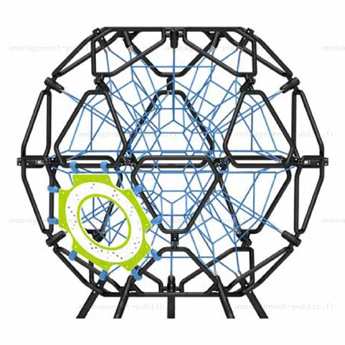 Structure de jeu en cordage pour aires de jeux